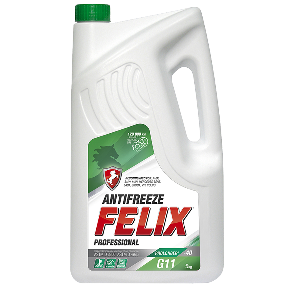 Антифриз FELIX -40 зеленый 10кг PROLONGER