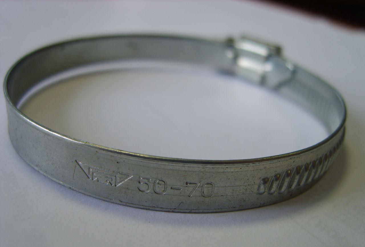 Хомут(50-70) "Труд" червячный оцинкованный