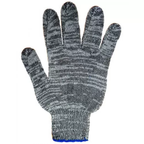 Перчатки х/б ПВХ серые (4/10)