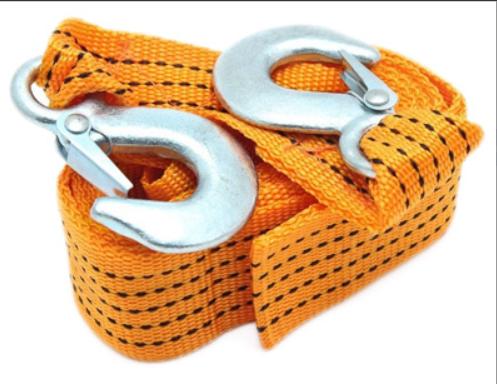 Трос-веревка 16тонн 5метров с крюками усиленный