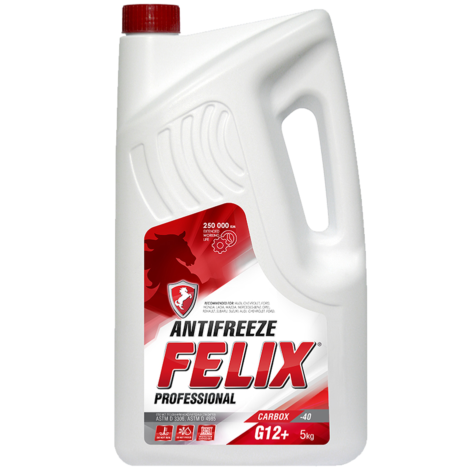 Антифриз FELIX -40 красный 5кг CARBOX 430206033