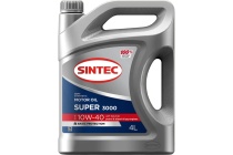 SINTEC SUPER 3000 10W40 SG/CD 4л полусинтетическое масло моторное 600240 SINTEC SUPER 3000 10W40 SG/CD 4л полусинтетическое масло моторное 600240