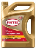 SINTEC TRANSMISSION 75W90 API GL-4 4л масло трансмиссионное синтетическое SINTEC TRANSMISSION 75W90 API GL-4 4л масло трансмиссионное синтетическое