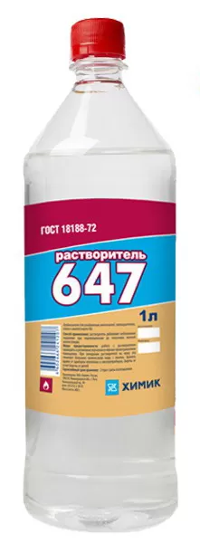 Растворитель 647 1.0л пэт/бут