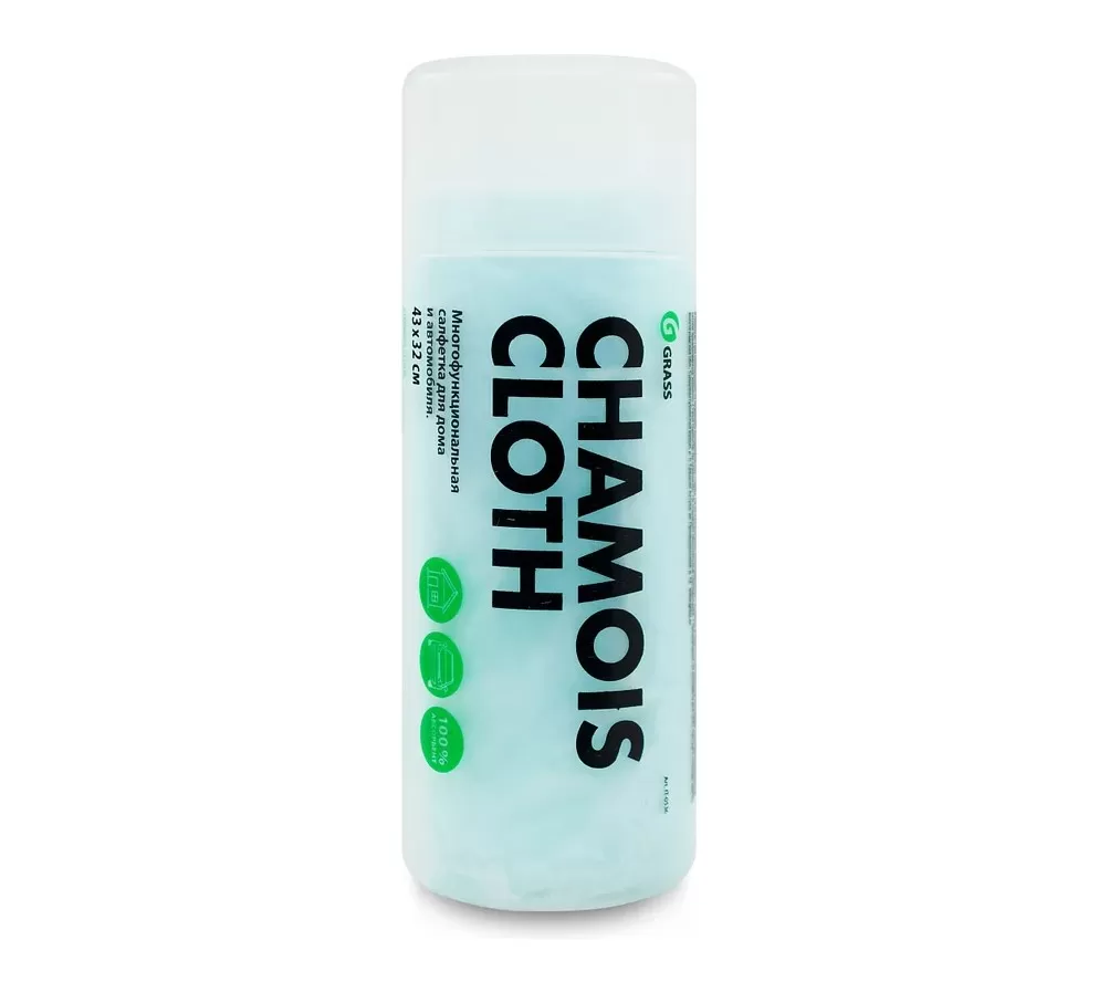 ЗАМША салфетка GRASS Эконом в тубе 43*32см